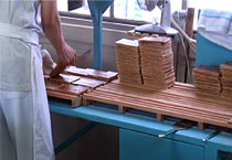 瓦せんべい作り 作業工程